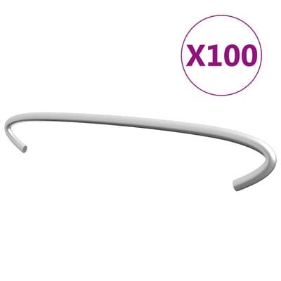 vidaXL - Gabionhaken - 100 - st - 20 - cm - gegalvaniseerd - staal