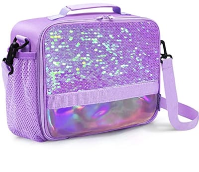 Geïsoleerde Lunchbox voor Kinderen - Ideaal voor Meisjes met Riem en Flessenhouder