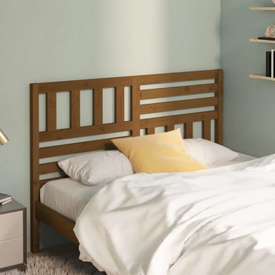 vidaXL - Hoofdbord - 126x4x100 - cm - massief - grenenhout - honingbruin