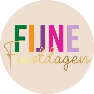 Kerst - XXL - Grote Fijne Feestdagen Sluitsticker - Kleur - Goud - Sluitzegel – Kadosticker - Eindejaarspakket / Kerstpakket | Verrassen - Bedank kaart | Bedankje | Envelop sticker - Kerstdagen / Kerst | Cadeau – Gift – Cadeauzakje | DH collection