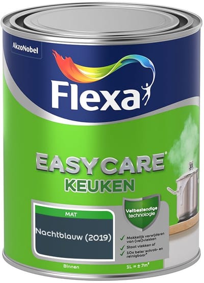 Flexa - Easycare Keuken - Nachtblauw - Mengverf - 1 L