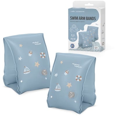 Sipo - Zwembandjes Kinderen - Set van 2 - Opblaasbare Zwemvleugels - voor 3-6 Jaar - Zwemhulp voor Zwemles & Zwembad - Dubbele Luchtkamers - Veilig Zwemaccessoire - 15-30 kg - 18.5 x 15 x 13 cm - Blauw