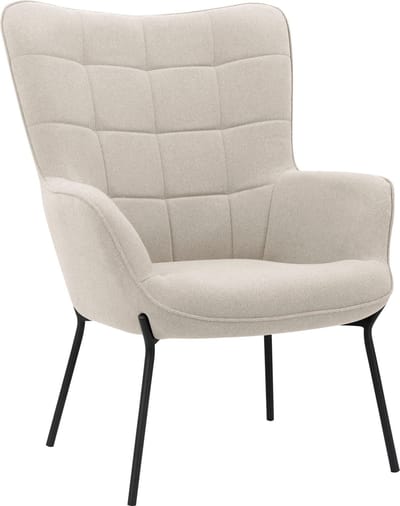 Boris - Loungestoel Beige Flavio (99 x 73 x 80 cm)