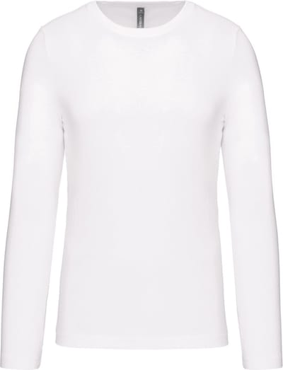 Kariban T-shirt ronde hals lange mouwen K359 - White - 3XL