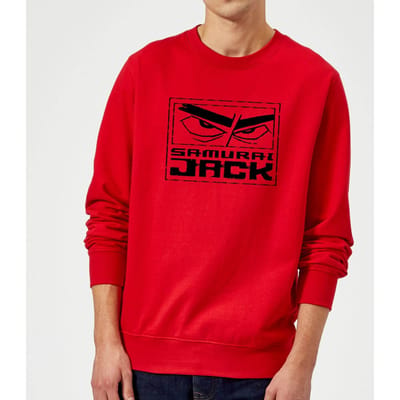 Samurai Jack Stylised Logo Sweatshirt - Red - S