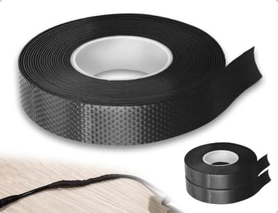 Zelfdichtende isolatietape 2 stuks, waterdicht en veelzijdig voor kabelisolatie, noodreparaties en verzegeling (zwart)