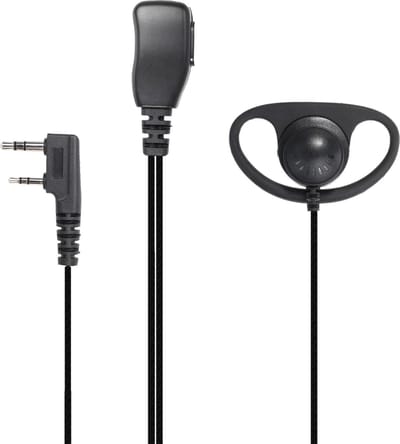 Hoornie® D-Shape Portofoon Oortje voor Kenwood. Oa. voor de Kenwood TK3301, TK3401D, TK3501, TK3701, NX1200, NX1300, PKT-300 en meer