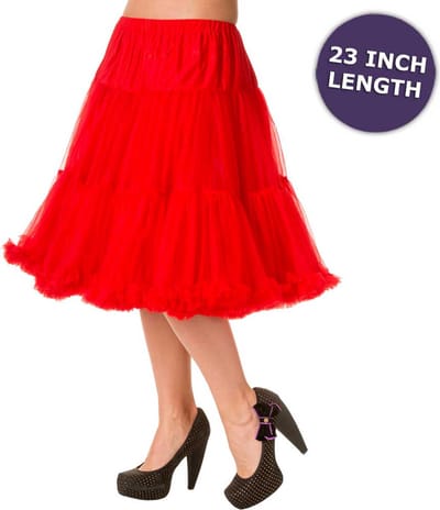 Banned - Starlite Petticoat - Vintage - 3XL - Rood