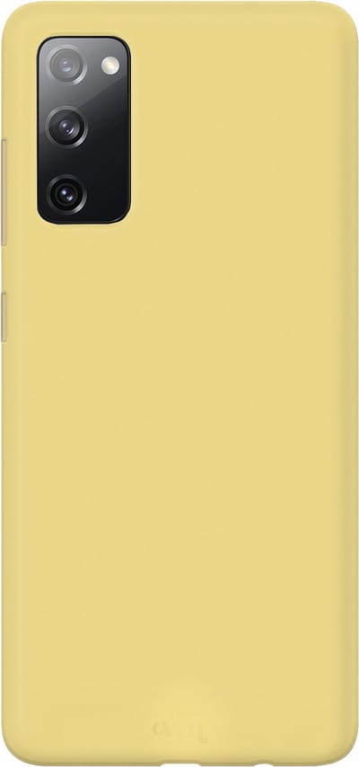 Ceezs Pantone siliconen hoesje geschikt voor Samsung Galaxy S20 - silicone Back cover in een unieke pantone kleur - geel