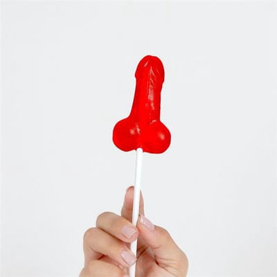 Sucette pénis fraise sexy amusante Pénis à lécher sucette anniversaire