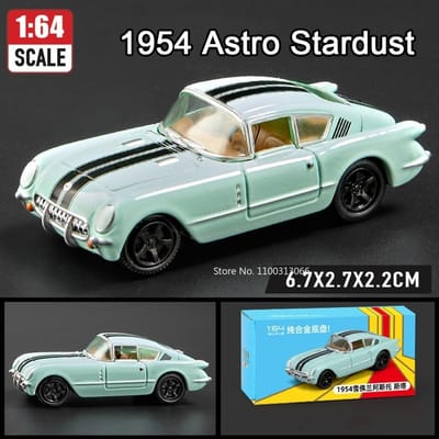 1:64 Serie Auto Modellen Speelgoed Corvette T1 Gt500 Firebird Legering Diecast Prachtig Interieur Miniatuur Voertuig Voor Kind Volwassen Cadeaus