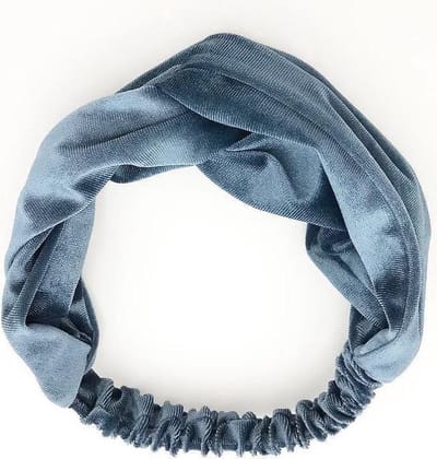 New Age Devi - Velvet haarband grijs - Uniek design voor een stijlvolle look