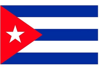 Vlag van Cuba stickers - 7 x 10 cm - Landen - Cubaanse vlaggetjes - versiering - feestartikelen