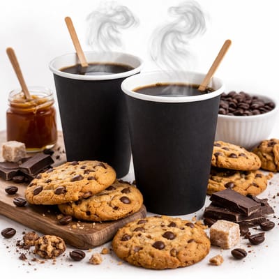 Kartonnen Koffiebeker 240 ml 8oz zwart- 50 Stuks - wegwerp papieren bekers karton – drank bekers – drinkbekers- koffie beker – wegwerpbeker – Koffiekopjes – Koffiemokken - Warme en Koude Dranken - milieuvriendelijk