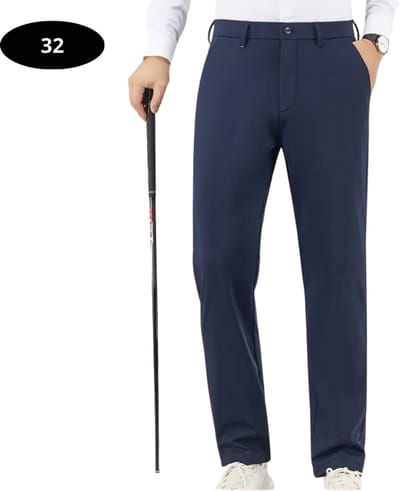 Bovista Golfbroek Heren - Golfkleding - Golfen - Golf Accessoires - Nette Pantalon - Blauw M - Maat 48