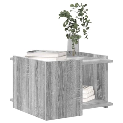 vidaXL - Salontafel - Grijs - sonoma - 50,5 - x - 50 - x - 33 - cm - Bewerkt - hout