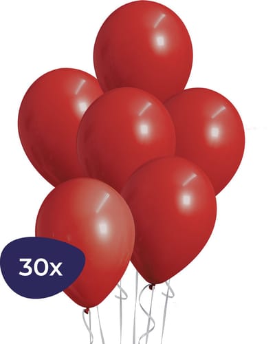 Ballonnen Set - Rood - 30 Stuks - Helium Ballonnen - Latex - Versiering Verjaardag - Valentijnsdag - Moederdag