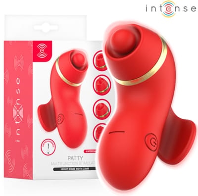 Clitoris Stimulator Met 4 Verwisselbare Stimulatie Opzetstukjes - Zuigkop, Kietelkop, Tikkende kop en een Likkende kop - Mutifuntionele Clitoris Stimulator