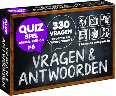Vragen & Antwoorden #6 - quizpuzzels - pocketformaat Vragenspel - Kaartspel - Quizspel / Trivia Quiz / Aanvulset / Uitbreiding - 330 NIEUWE NEDERLANDSE VRAGEN!