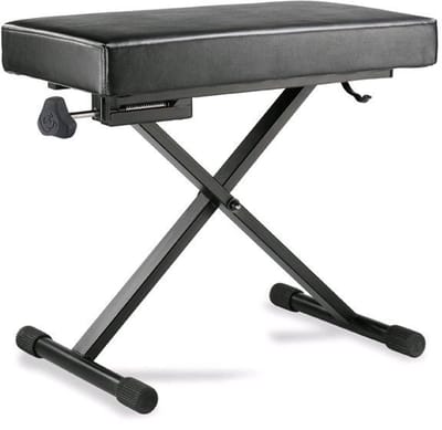 HERCULES HCKB-200B Keyboardbank, zitbank, met fijn instelbare hoogteverstelling