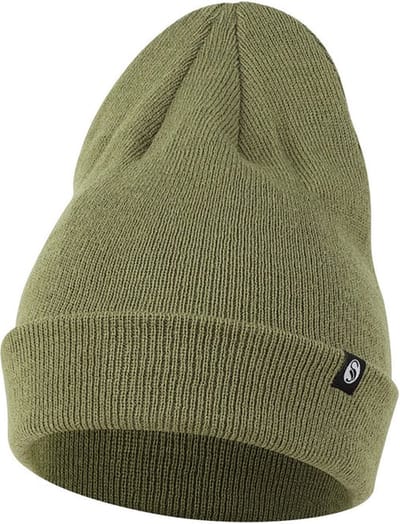 Gebreide muts met fleece - Kakigroen - Stark Soul - Unisex - One Size