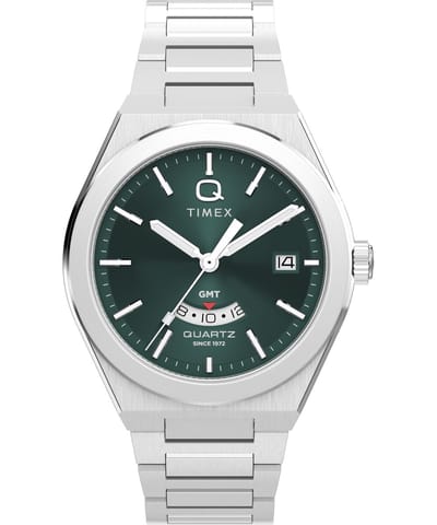 Timex Q Timex Continental TW2Y24800 Horloge - Staal - Zilverkleurig - Ø 39 mm