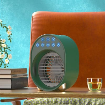 2022 Nieuwe sterke koude wind Mini-luchtkoeler Airconditioner met kleurrijk nachtlampje Luchtkoelventilator Airconditioning Luchtreiniger met voor kantoorruimte