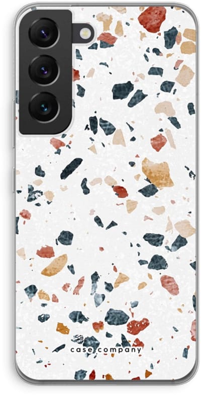 Case Company® - Hoesje geschikt voor Samsung Galaxy S22 hoesje - Terrazzo N°4 - Soft Cover Telefoonhoesje - Bescherming aan alle Kanten en Schermrand