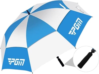 Nivard Moderne Golf Paraplu - Stormparaplu - Opvouwbaar - Windproof - Stormproef - UV Bescherming - Umbrella - Blauw