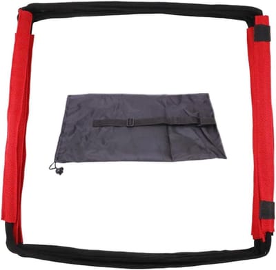 Snelheidsladder Training - Agility Ladder - Sportprestatie Verbeteren - Slijtvast Materiaal - 42 x 42 x 42 cm - Rood