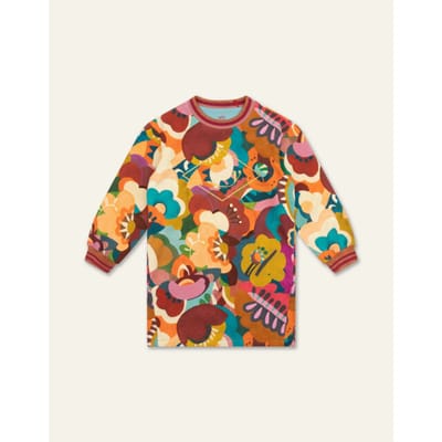 Oilily Dooray Jurk- maat128/8yr Fiery Rood