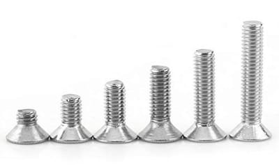 300-delige RVS Schroeven Set met Verzinkte Hoofd en Diverse Lengtes M3 x 4/6/8/10/12/16mm