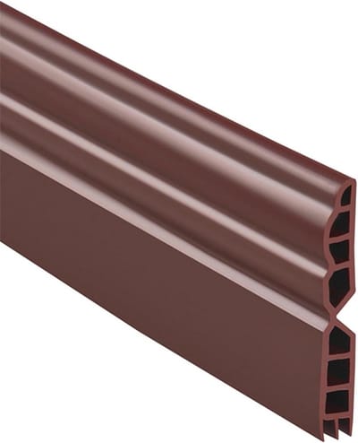 Tochtstrip onder deur - Deurafdichting set - Tocht en geluid weren - Zelfklevend flexibel - 100 cm lang - Bruin