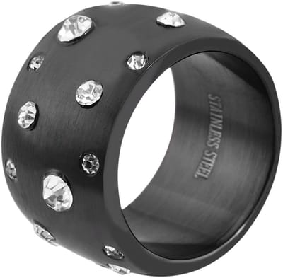 AKZENT Akzent Dames ring Black love, duurzaam