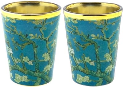 Set van 2 shotglaasjes Vincent van Gogh Amandelbloesem