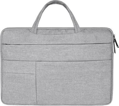 DrPhone S04 Laptop/Tablet Sleeve Case HandTas – Waterafstotend – Meerdere zakken - Geschikt tot 11 inch – Grijs