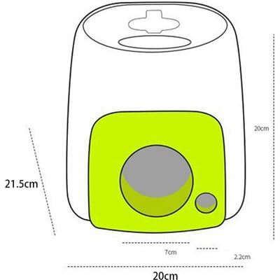 Machine à lancer des balles pour chien Machine à lancer des balles de tennis interactive pour intérieur extérieur yellow