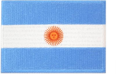 Embleem vlag Argentinië- Strijk embleem - Carnavalskleding - Carnaval accessoires