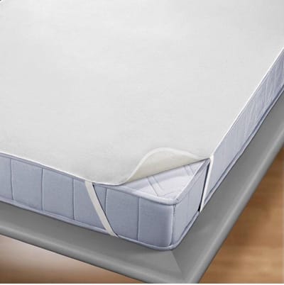 Princessmatras Beschermer Waterdicht PU-Molton - flanel-100% katoen - Plateau Model -Peuter- Junior-70x140-cm Wit