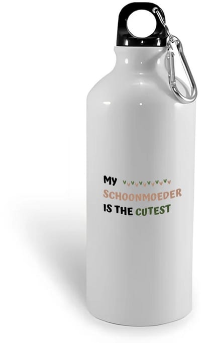 Hacebo® - my schoonmoeder is the cutest waterfles - Mama - schattige schoonmoeder - Moeder cadeautjes - moederdag - verjaardagscadeau - verjaardag - cadeau - geschenk - kado - gift - moeder artikelen - water fles - 400ML