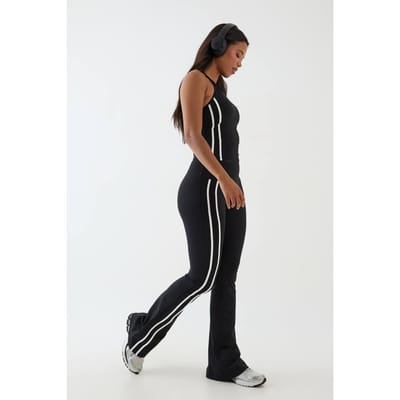Dames Dsgn Studio Sculpt Legging Met Zijstreep En Uitlopende Pijpen | Zwart | Maat: XS