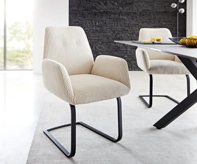 Sledestoel Zoa-Flex sledemodel vlak zwart koord beige pocketveer kern