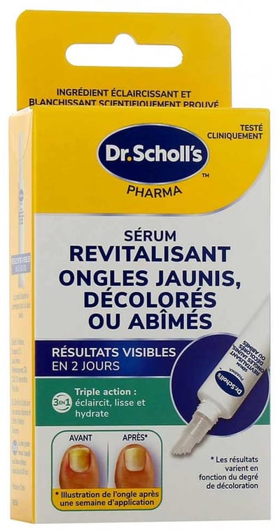 Scholl Revitaliserend Serum voor Gele, Verkleurde of Beschadigde Nagels 10 ml