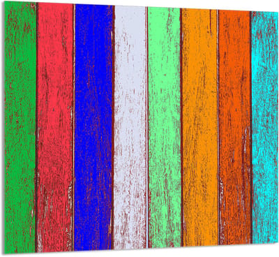 TMK ArtDeko - Serie 65x60 - Kleurig Glazen Paneel - Bescherming - Multifunctioneel