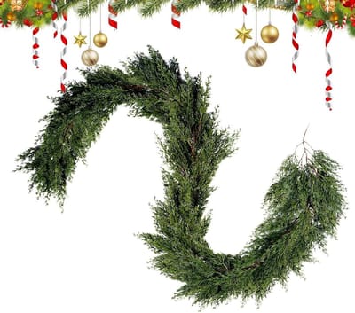 Kerstslinger - Dennenslinger Kunstkerstdecoratie - Feestelijke Decoratie - Natuurlijk Uitziend Design - 2 m - Groen