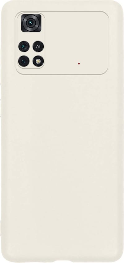 Hoes - Geschikt voor Xiaomi Poco X4 Pro 5G - Sterk & Shockproof - Hoesje Cover - Siliconen Case - Wit