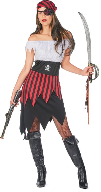 Vegaoo - Piraten zeerover outfit voor vrouwen