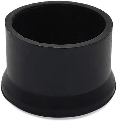 4x Ronde Zwarte Stoelpootdoppen Rubber - Voor Tafel- en Stoelframe - 50mm / 2 Inch