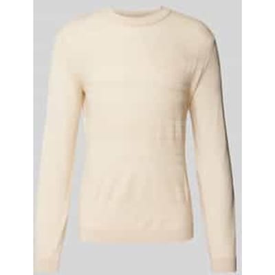 Wollen pullover met structuurmotief, model 'TRAY'