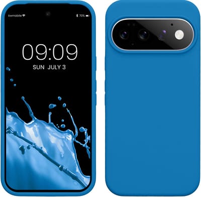 kwmobile telefoonhoesje geschikt voor Google Pixel 11 / Pixel 11 Pro - Hoesje met siliconen coating - Smartphone case in rifblauw